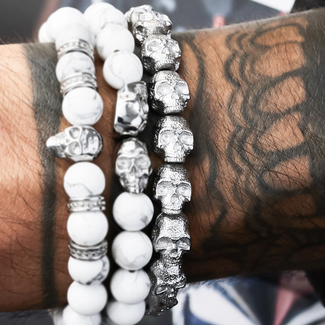 Empire - Silver All Skulls Bracelet - Image 3